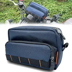 Motorcycle Tool Bag,Motorcycle Handlebar Bag,Motorcycle bag，Motorcycle Fork Bag， Oxford cloth Front Storage Accessory Bag for Cruiser Softail Dyna Sportsters