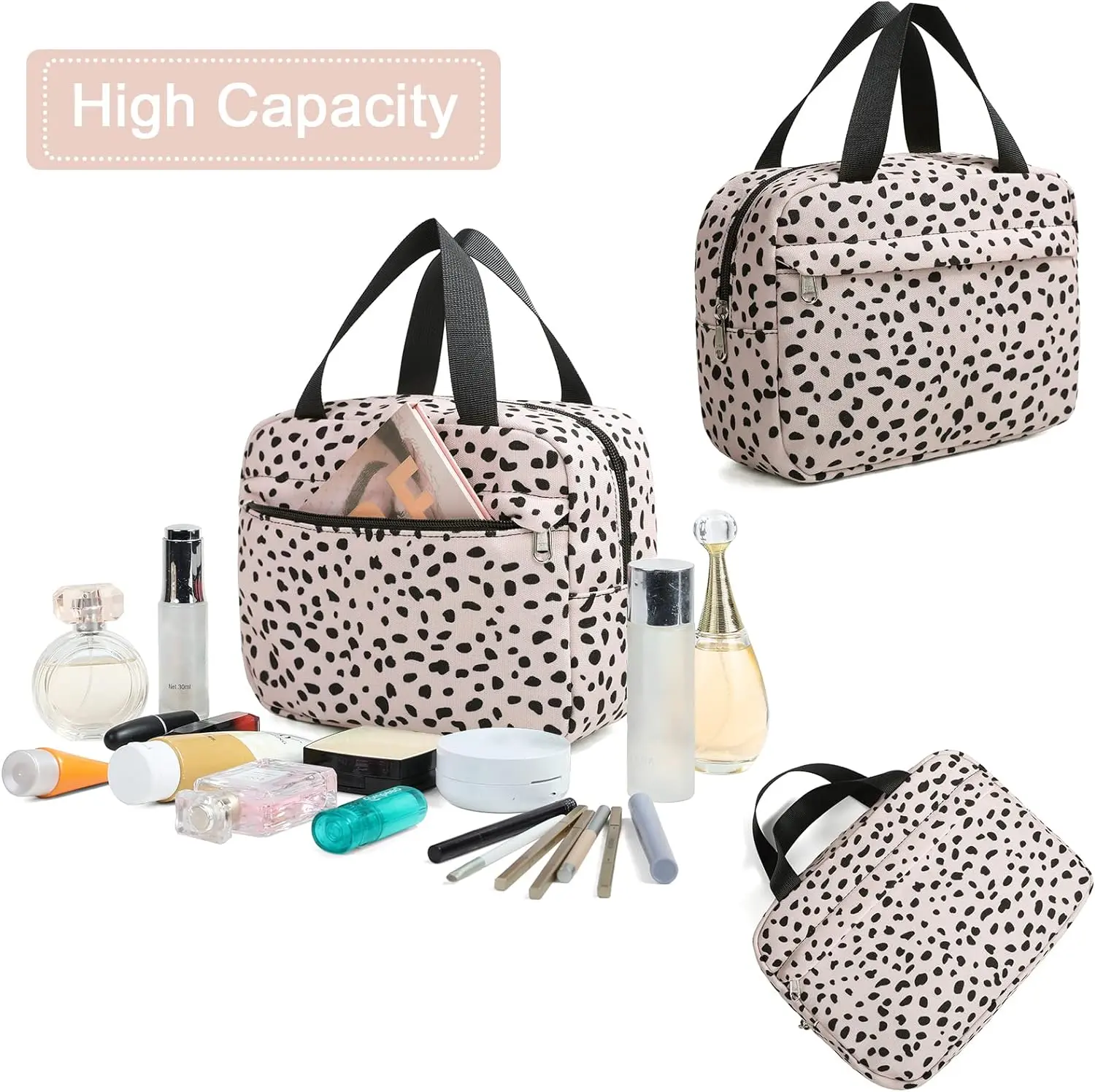 Makeup Bag for Travel Cosmetic Tote Bag（female）