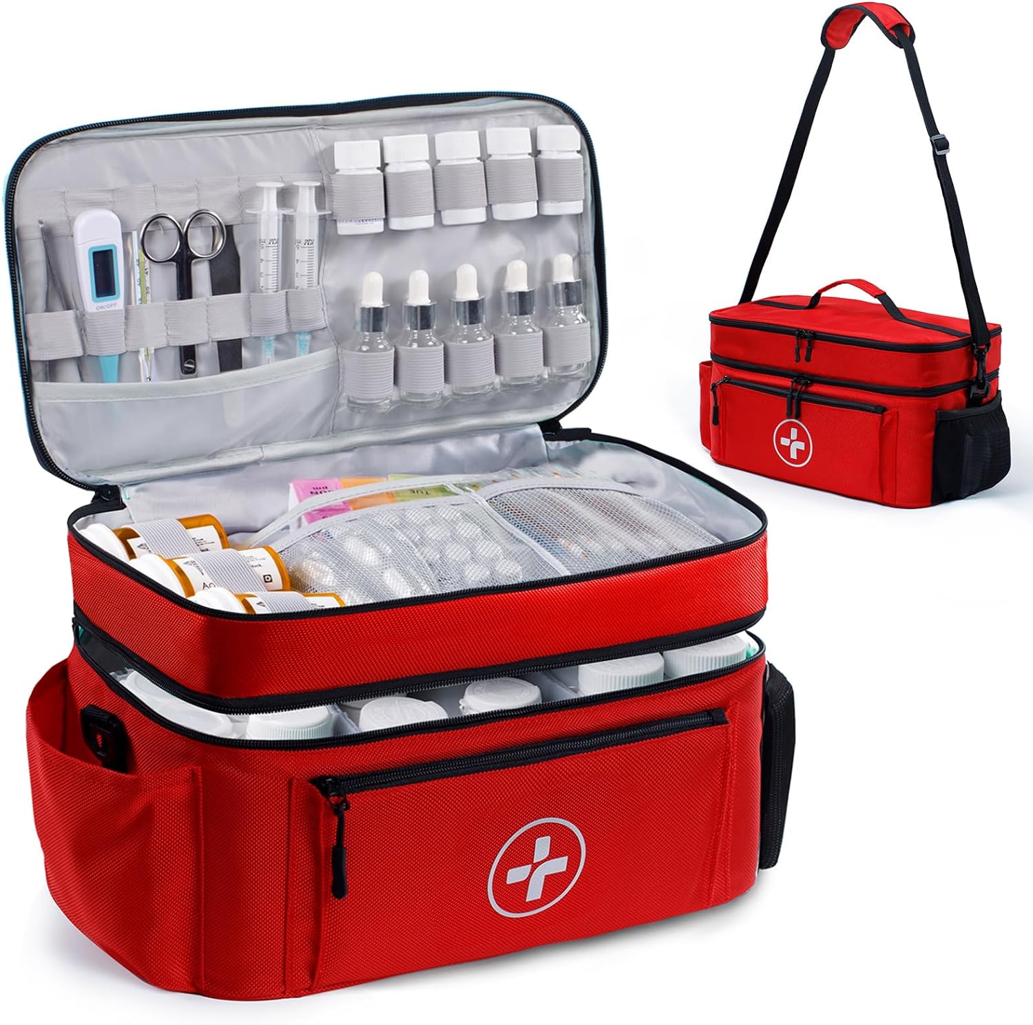 Home-Medicine Kit-Travel First Aid Kit Bags Empty-Travel Emergency Kit