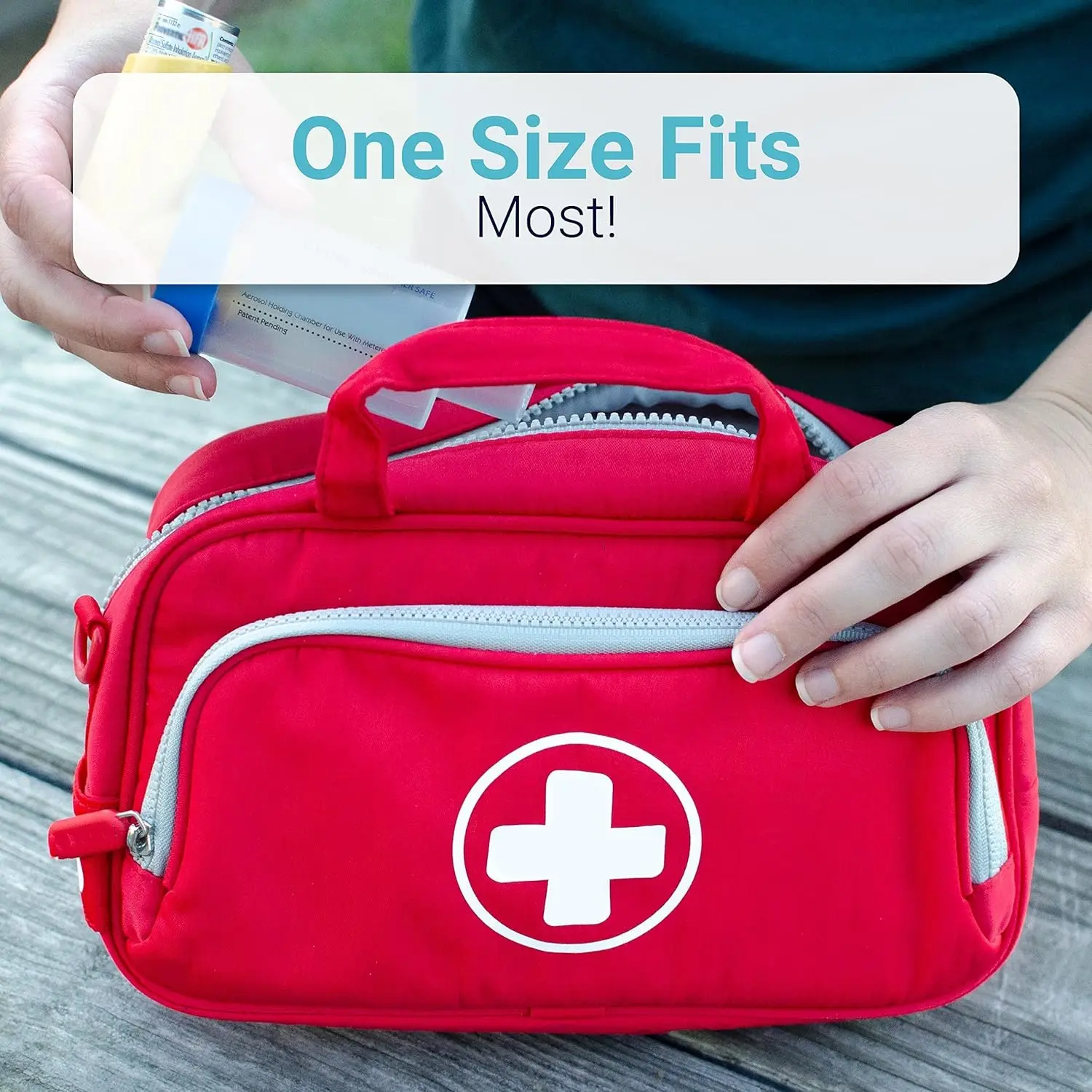 Family Travel Essentials First Aid Empty Supplies Bag