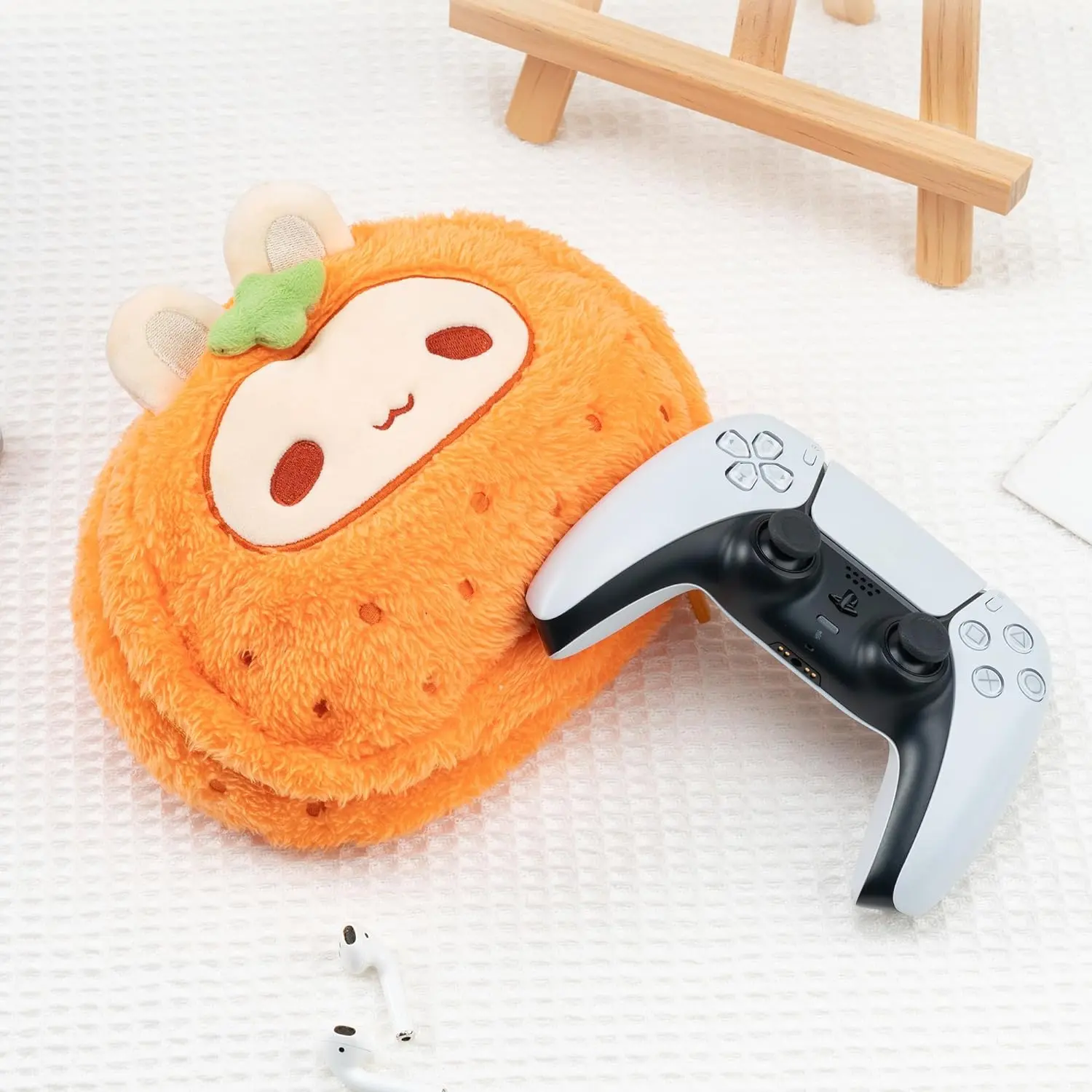 Cute Plush Bag with A Hand Strap,Cartoon Carrying Case Portable Travel Bag
