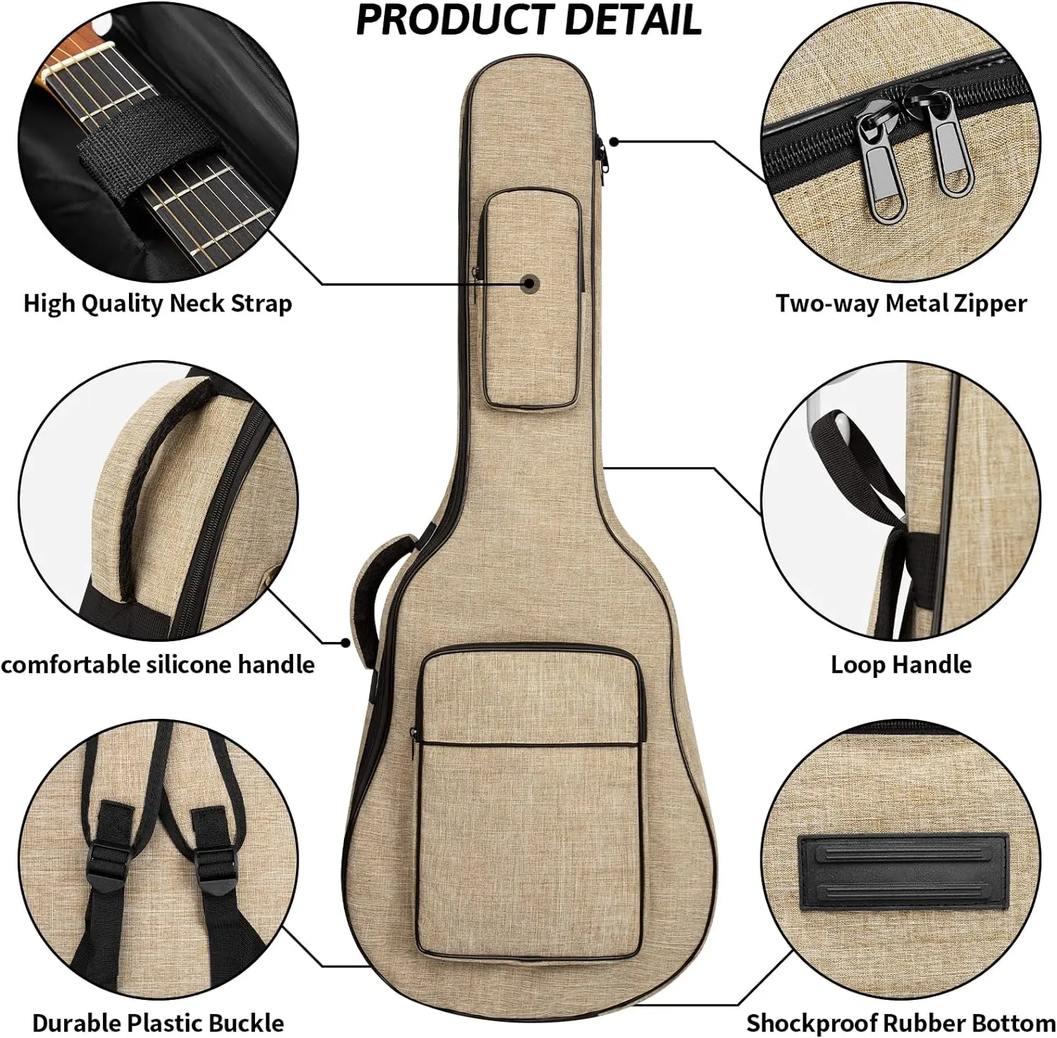 Acoustic Classical Guitars Waterproof Guitar Case