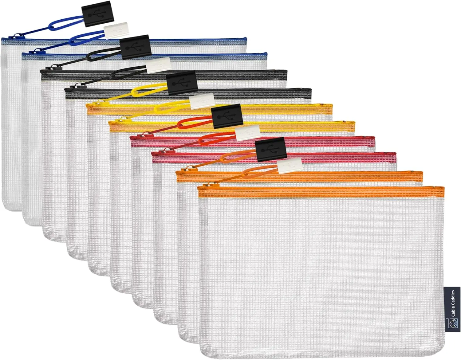 USB Cable Organizer Pouch, Manage Cables, Travel Cable Oranizer