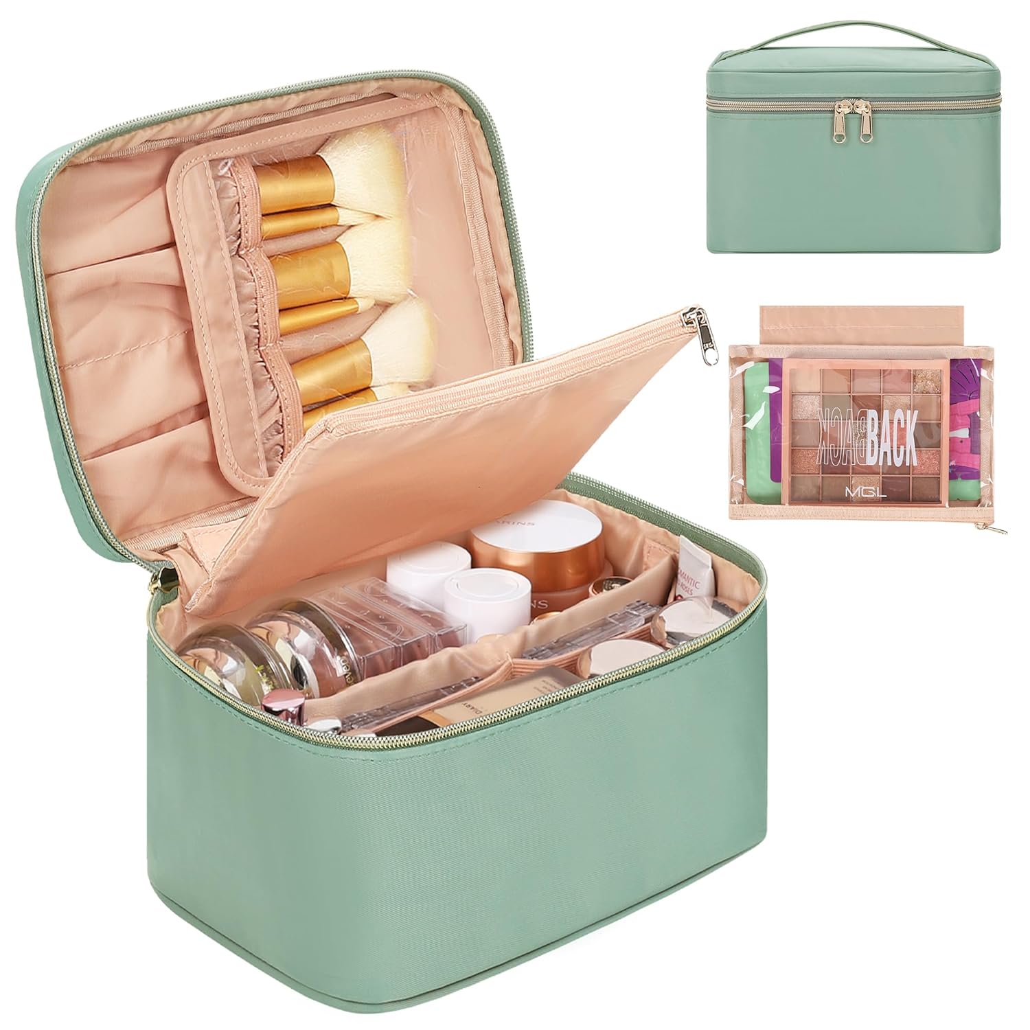 Cosmetic Travel MakeUp Bag,Large Capacity Portable Makeup Organizer