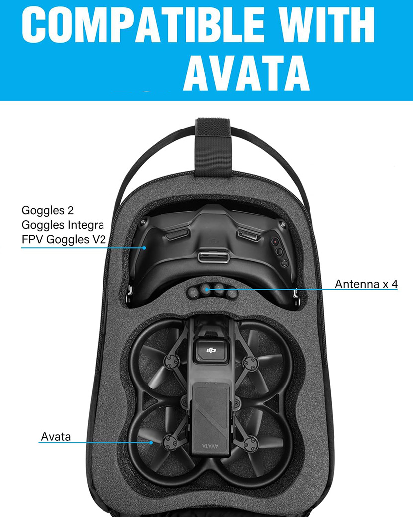 Waterproof Hard Carrying Case Drone Sling Backpack Bag (3)