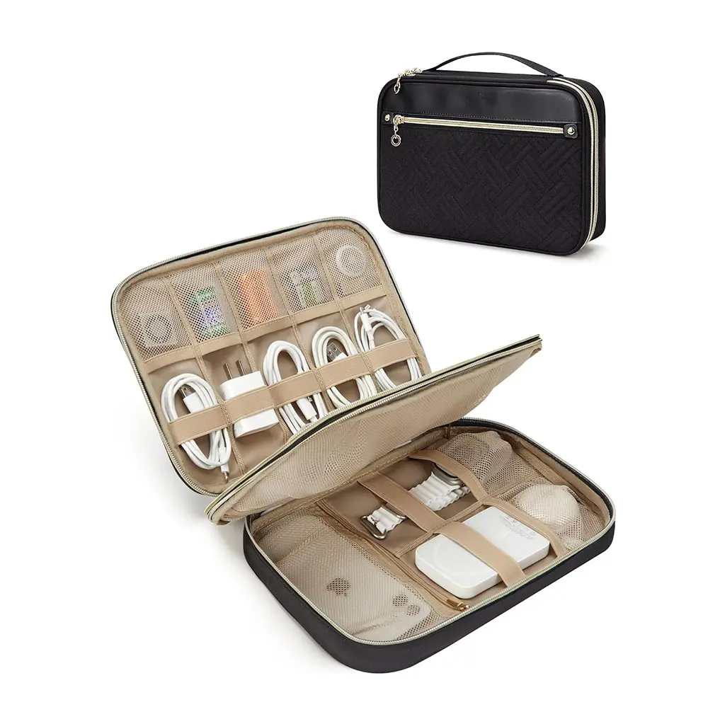 Travel Electronic Organizer Case, Cord Organizer Storage Bag for Lady