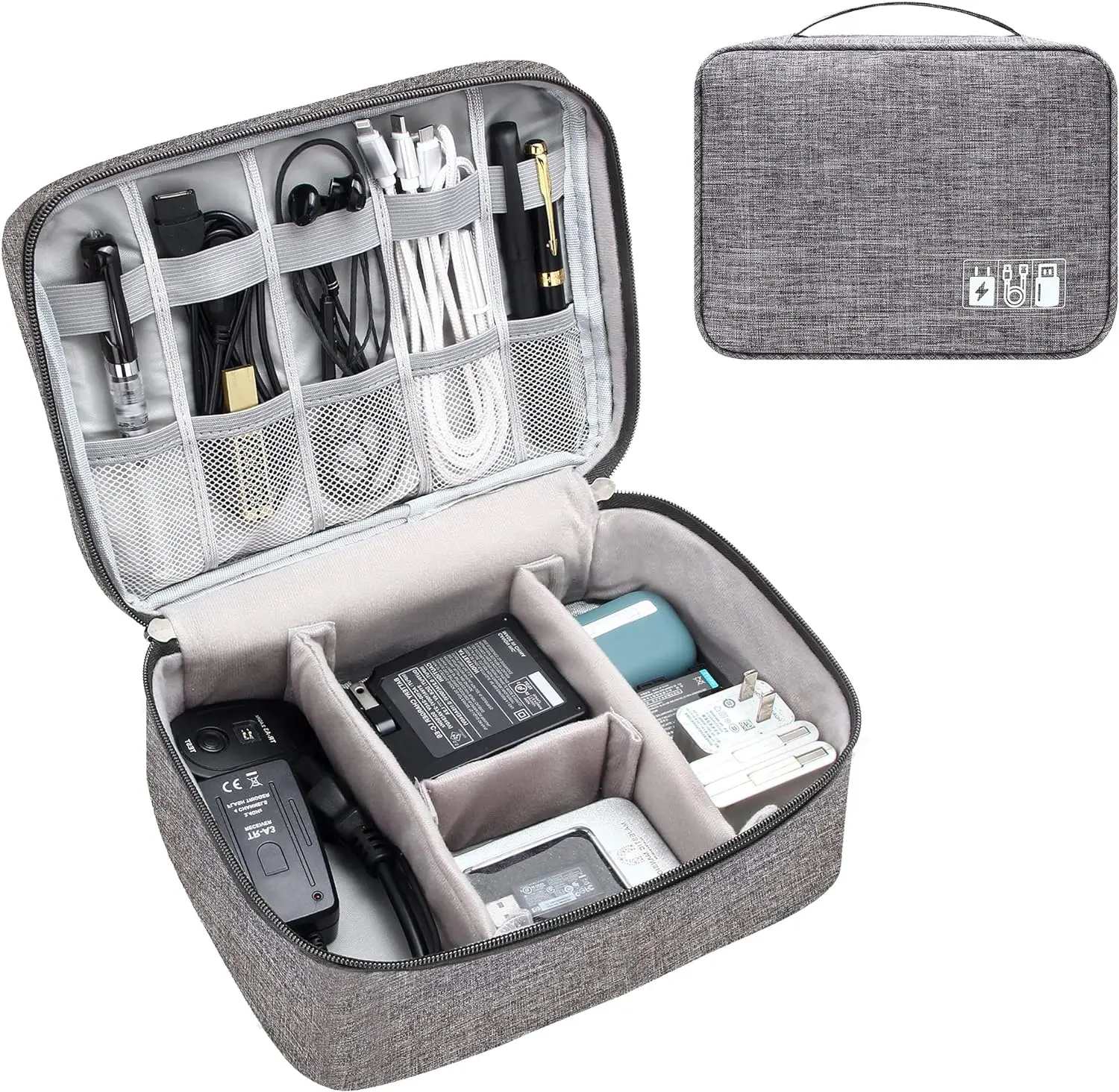 Electronic Accessories Case Cable Charger Organizer Case, Waterproof Portable Digital Storage Bag,Electronics Organizer Travel Cable Organizer Bag