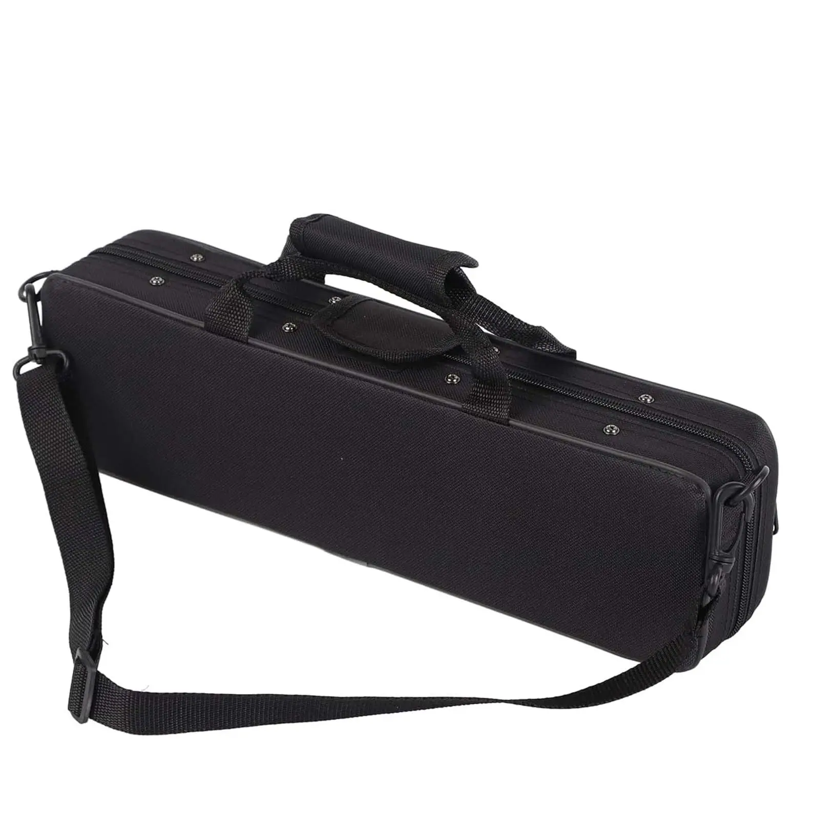 The Flute Case Carrying Bag Waterproof Lightweight for 16 Holes Flute C Foot with Adjustable Shoulder Strap and Exterior Pocket