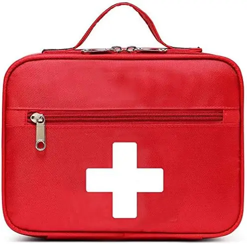 First Aid Bag Empty Emergency Treatment Medical Bags Multi-Pocket Featured Image