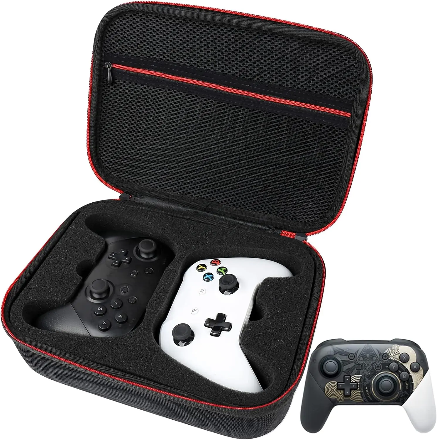 Controller Carrying Travel Case, Protective Hard Case for 2 Controllers