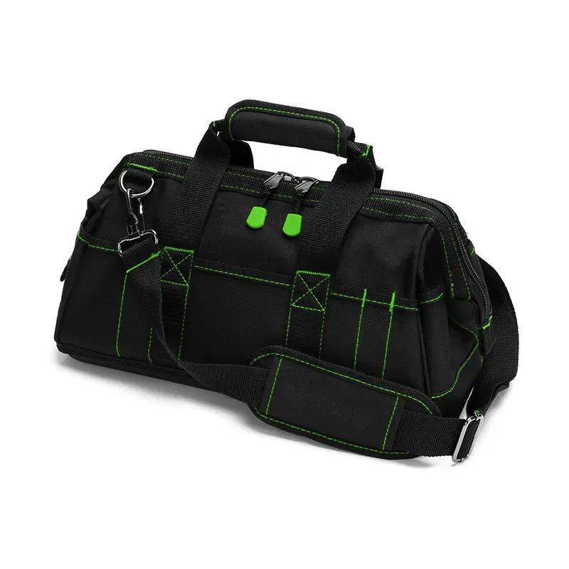 16-inch Close Tool bag Top Wide Mouth Tool Storage Bag with Water Proof Rubber