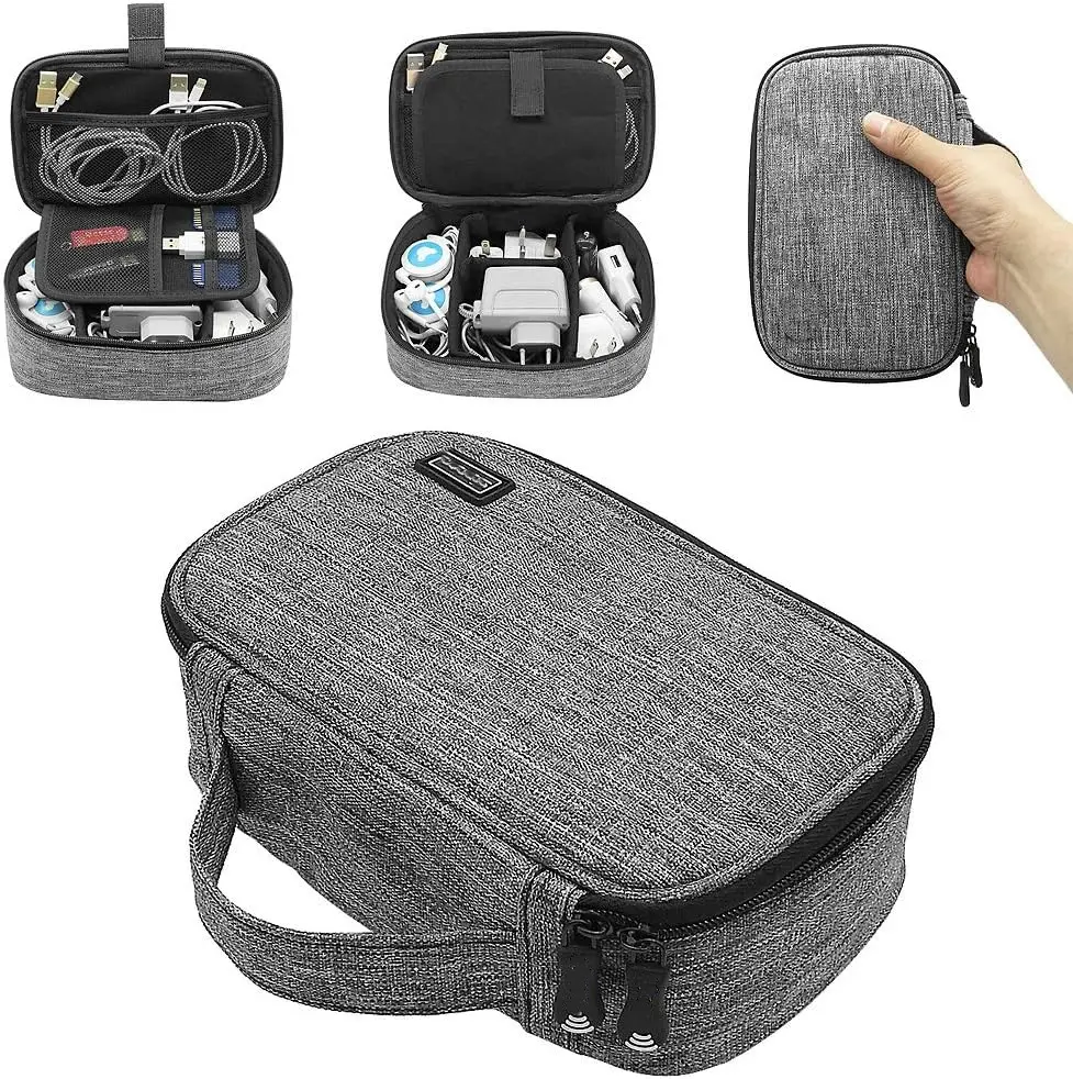 Travel Cords Organizer Universal Small Electronic Accessories Carrying Bag