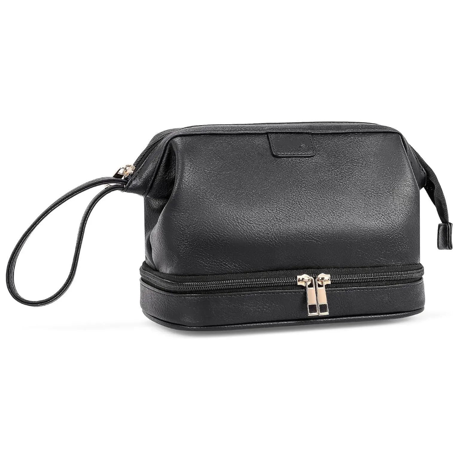Double Layer Cosmetic Bag for Women, Large Capacity Makeup Organizer
