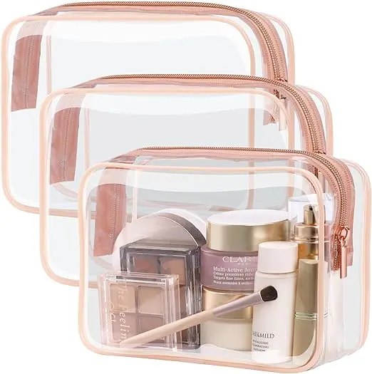Clear Makeup Bag Waterproof Quart Size Bag
