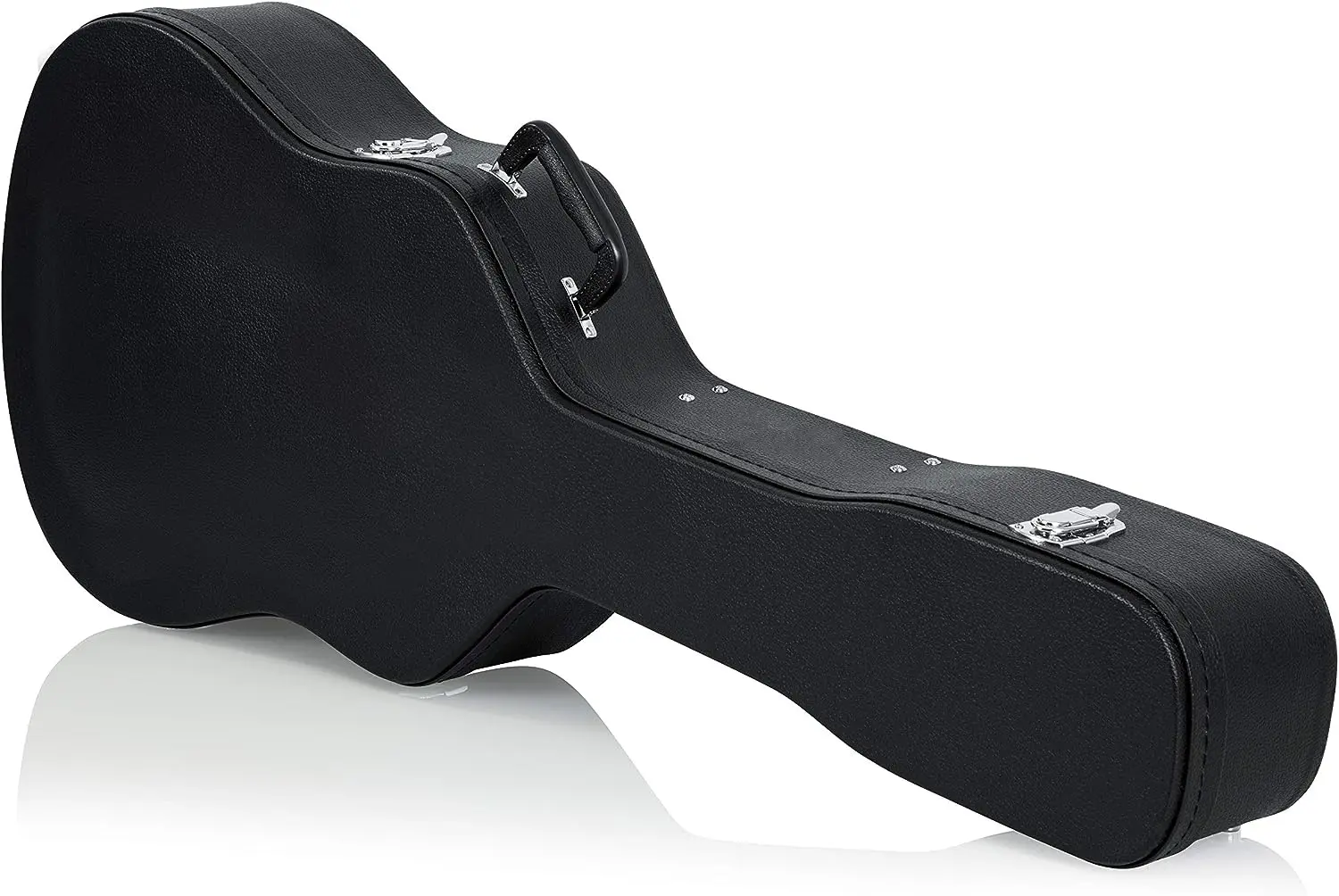 Hard-Shell Wood Case for 6 or 12 String Acoustic Dreadnought Guitars (GWE-DREAD 12)