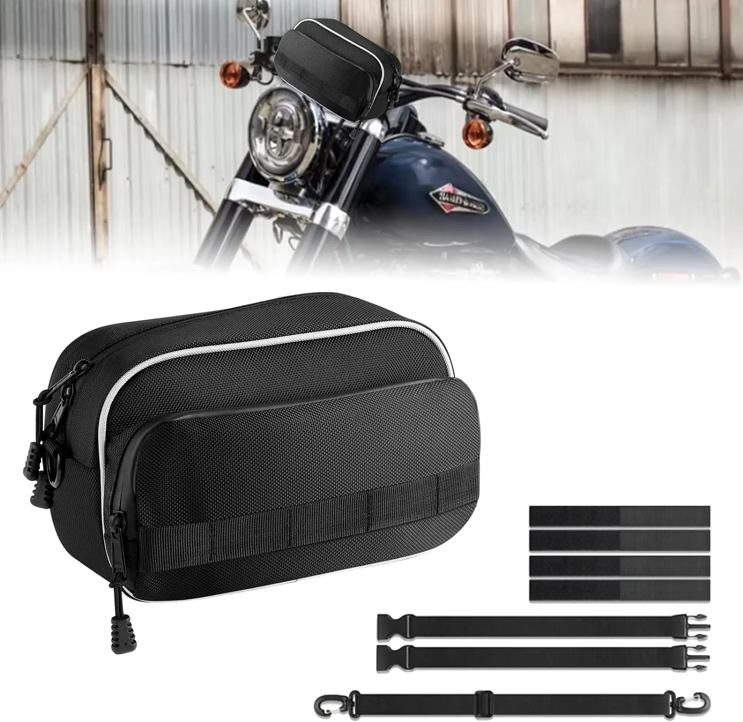 The Motorcycle Sissy Bar Bag Upgraded with Rain Cover