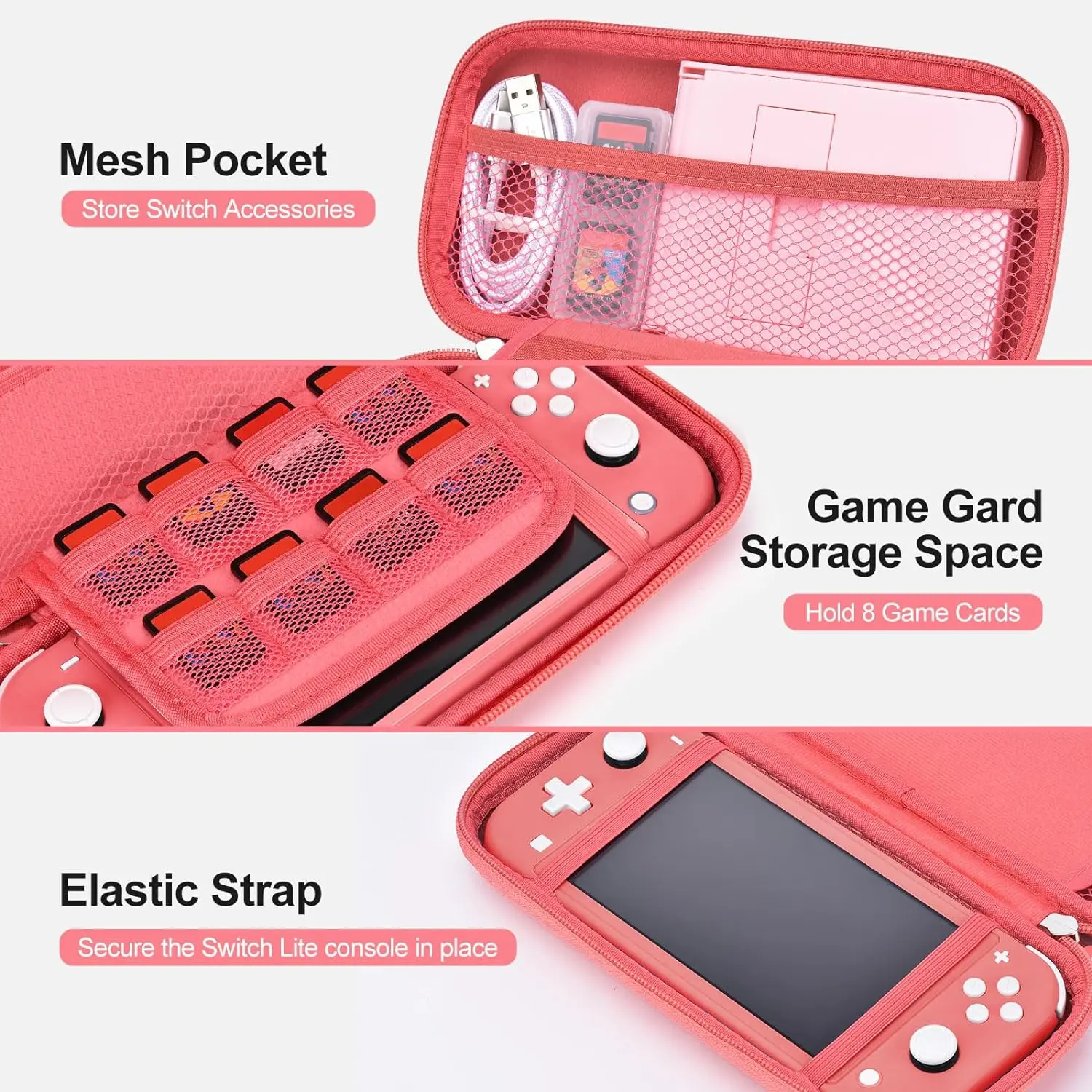 17 in 1 Switch Lite Accessories Bundle with Switch Lite Carrying Case