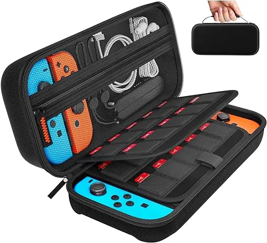 Travel Switch Carrying Case Compatible with Nintendo Switch/Switch OLED