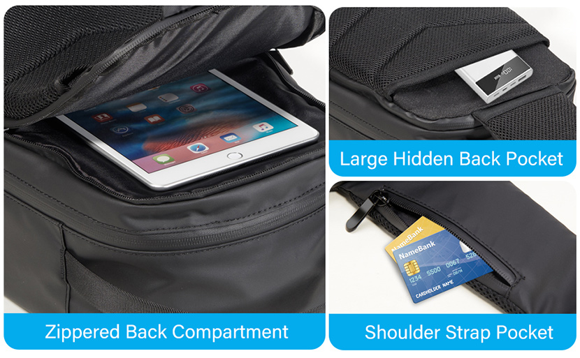 Waterproof Hard Carrying Case Drone Sling Backpack Bag (9)