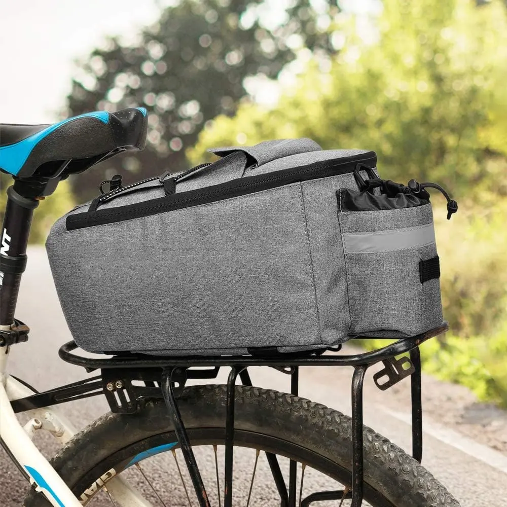 Insulated Trunk Cooler Bag for Warm or Reflective MTB Bike Pannier Bag .Cold Product,Bicycle Rear Rack Organizer Luggage