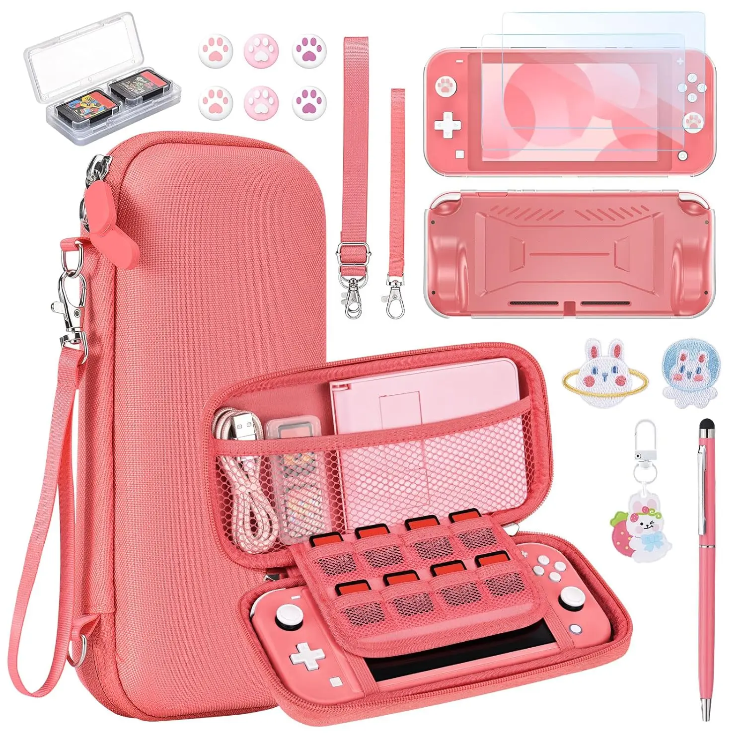 17 in 1 Switch Lite Accessories Bundle with Switch Lite Carrying Case
