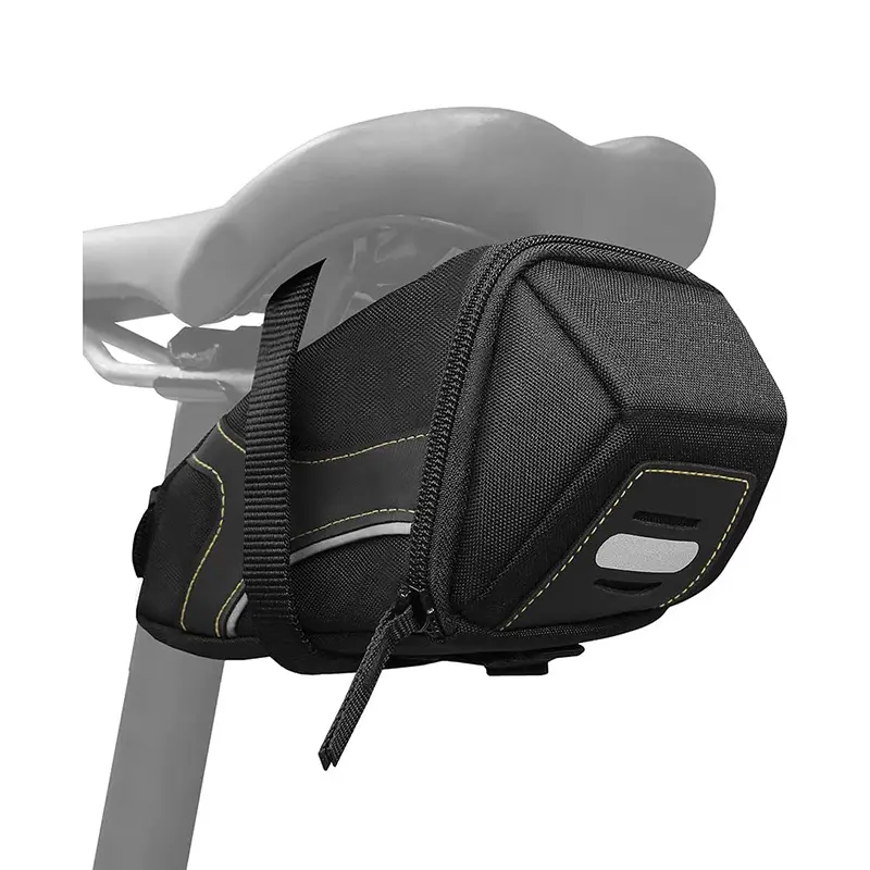 Bicycle Strap-On Bike Saddle Bag/Bicycle Seat Pack Bag, Cycling Wedge with Multi-Size Options