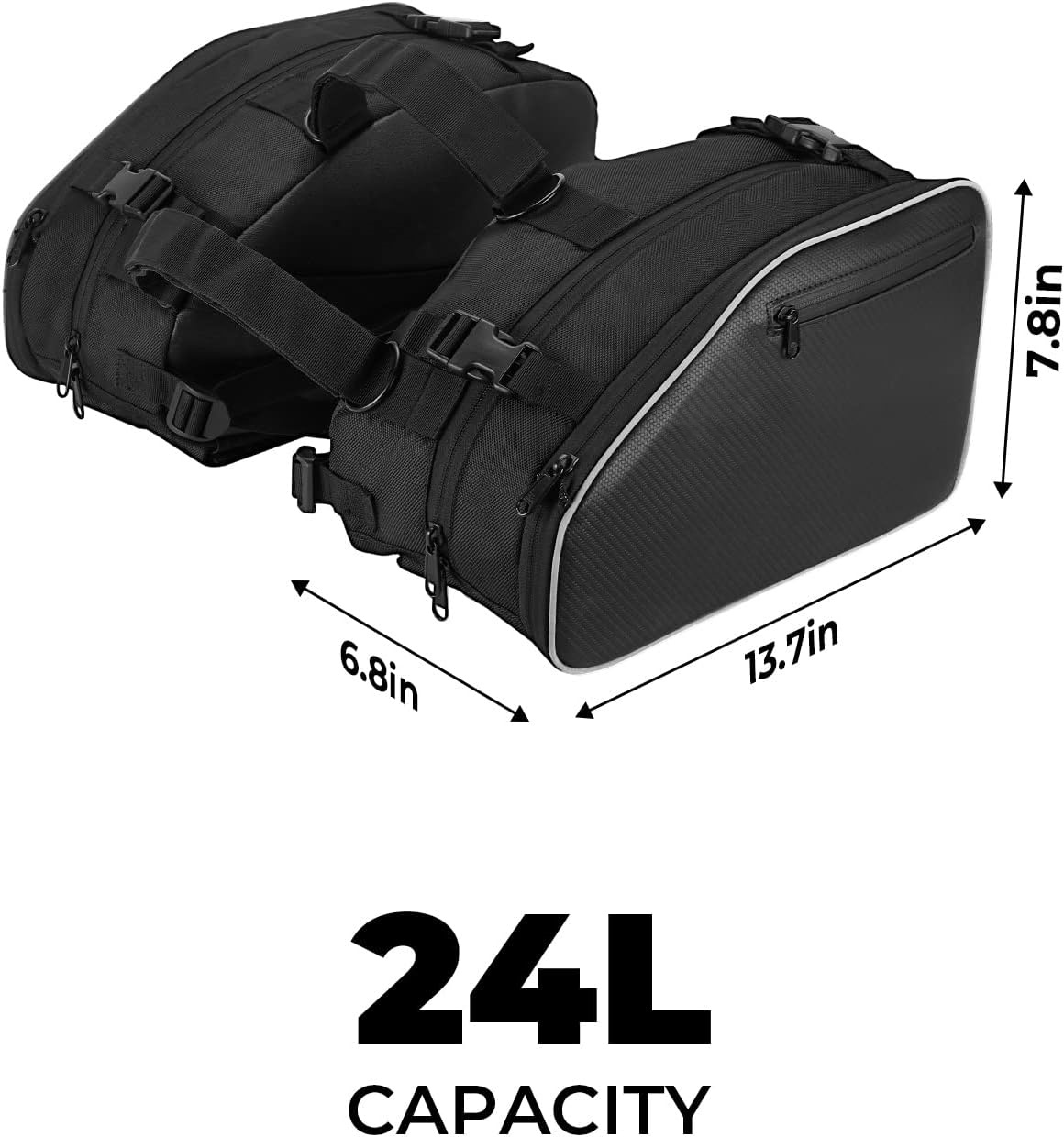 24L Large Capacity Storage Saddlebags