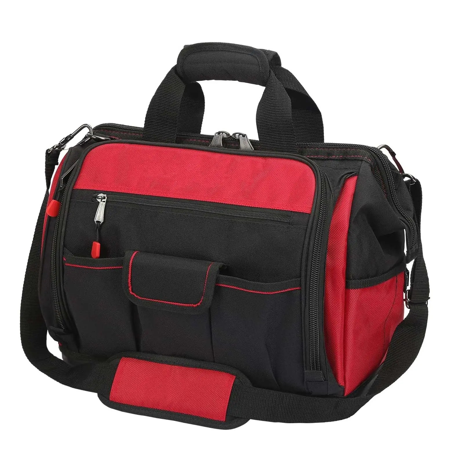 16″ Top Wide Mouth Tool Bag with Multi-Compartment