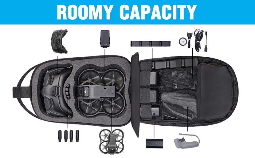 Waterproof Hard Carrying Case Drone Sling Backpack Bag (8)
