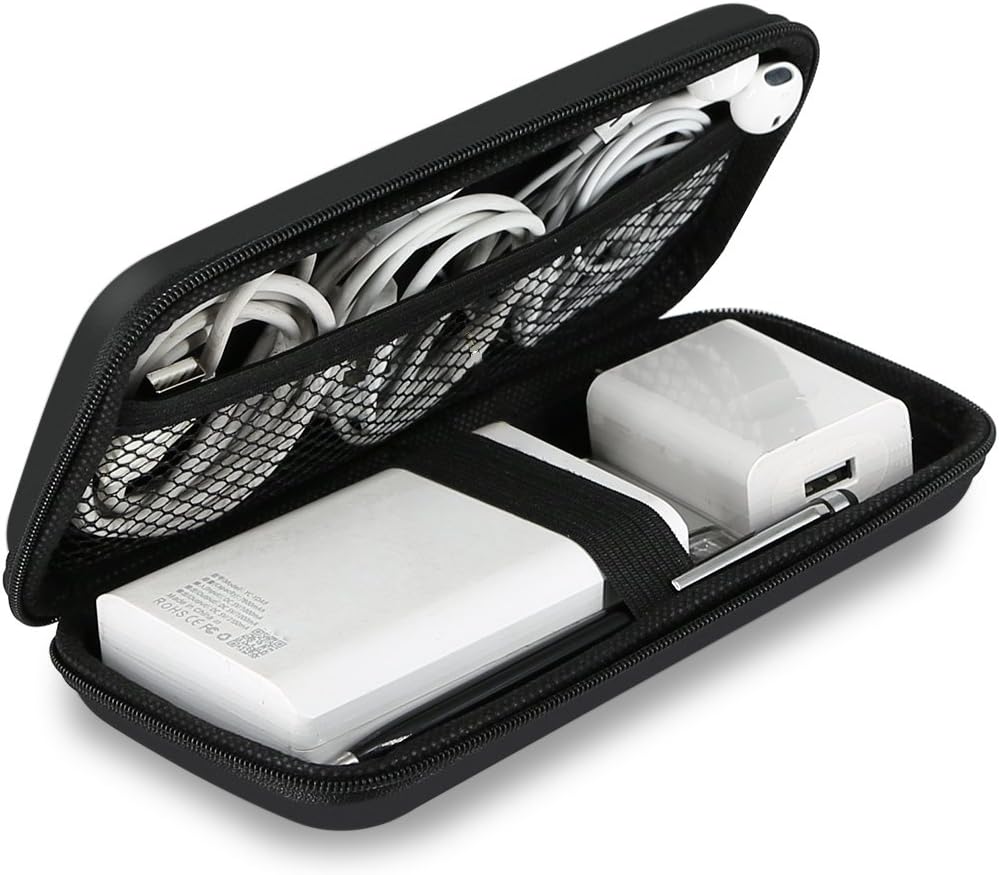 Small Electronics Organizer Cable Accessory Travel Essentials