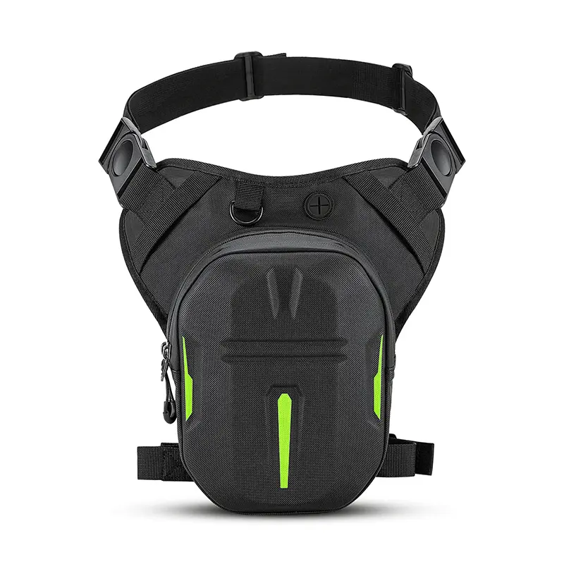 Hard Shell Drop Leg Bag Motorcycle Waist Pack Magnetic Motorcycle Tank Bag Thigh Bags for Men Women Muti-functions for Cycling Hiking Running Camping Travel 10L Black