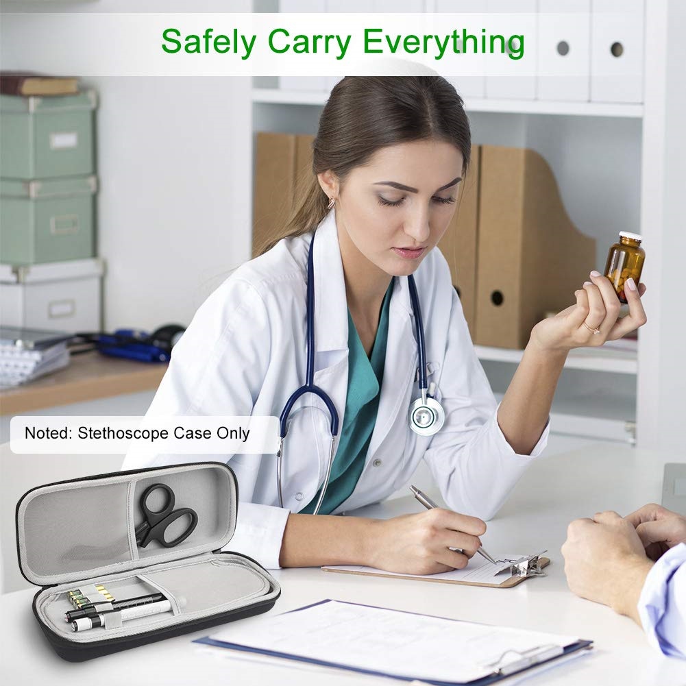 Stethoscope Carrying Case, Hard Stethoscope Case Compatible for 3M Littmann Classic III