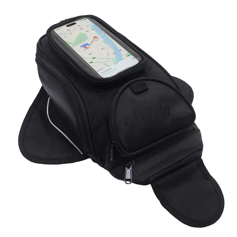 The Motorcycle Tank Bag – Oxford Saddle Black Motorbike Bag