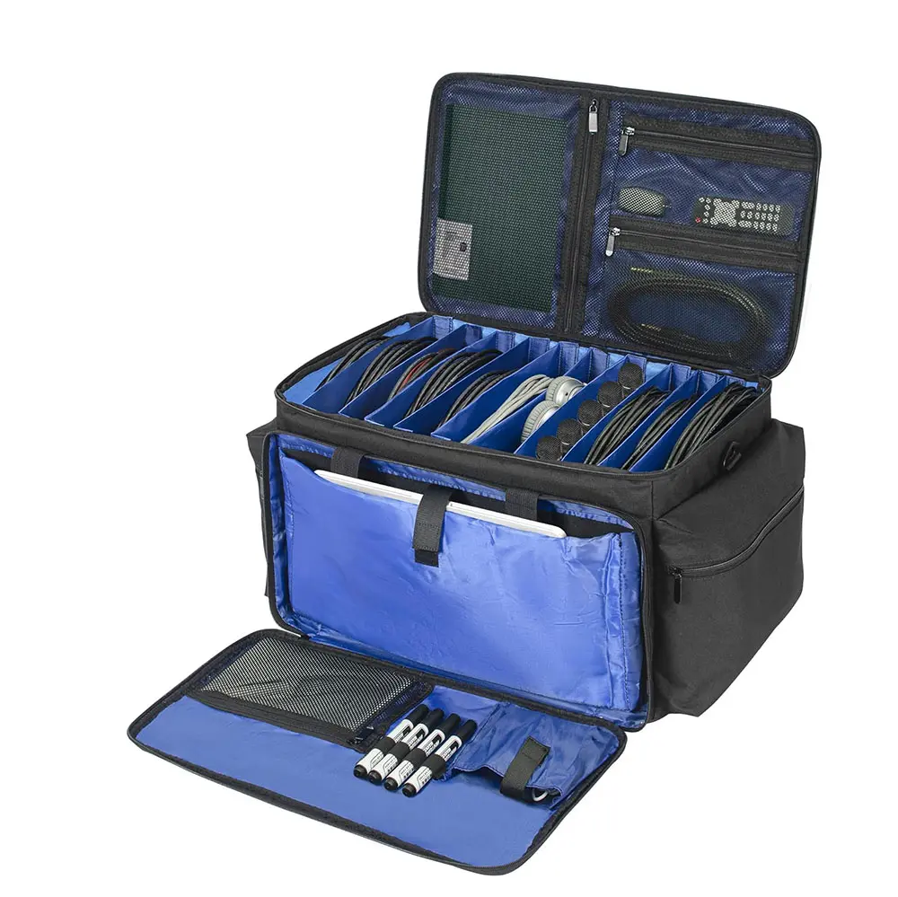 Cable File Bag with Detachable Dividers