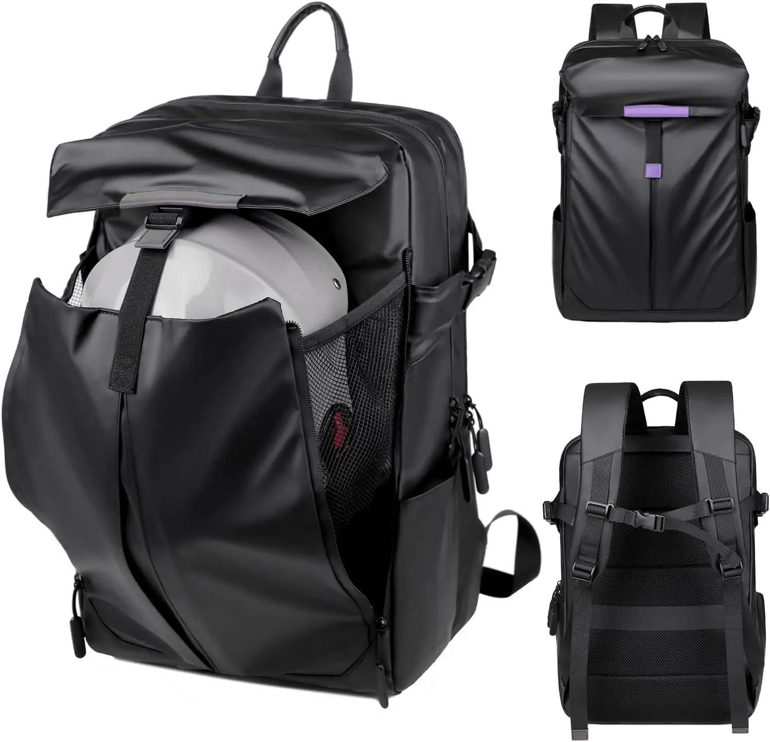 Large Capacity 45L Waterproof Motorcycle Helmet Bag, Sports Outdoor Activities Portable Backpack for Motorcycle Riders Featured Image