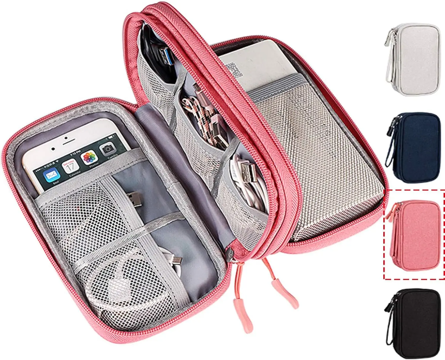 Electronic Organizer Travel Cable Accessories Bag/Case,Compatible for Charging Cords,Chargers,Mouse ,Earphones Flash Drive Etc